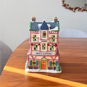 Trim A Home Holiday Town Memories "Men's Clothier